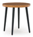 Signature Design Two-tone Brown Round End Table