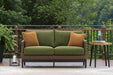 Signature Design Brown/Green Loveseat w/Cushion