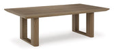 Signature Design Dark Brown Rectangular Cocktail Table