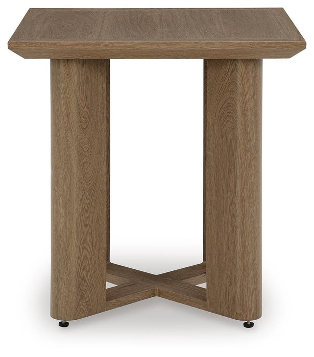 Signature Design Dark Brown Square End Table
