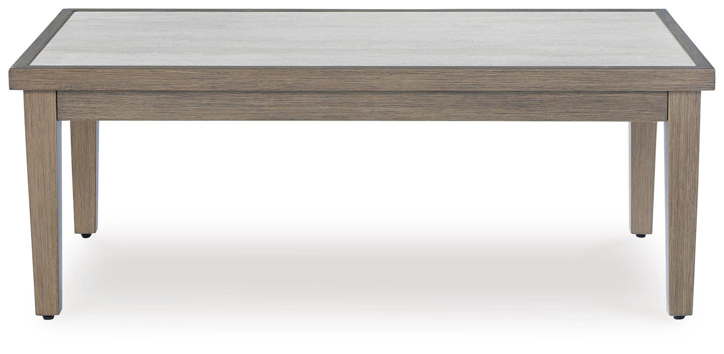 Signature Design Brown/Beige Rectangular Cocktail Table