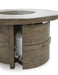 Signature Design Beige Round Fire Pit Table