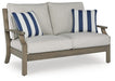 Signature Design Brown/Beige Loveseat w/Cushion