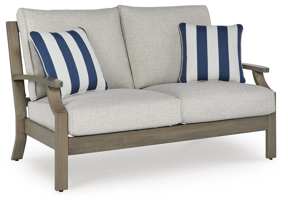 Signature Design Brown/Beige Loveseat w/Cushion