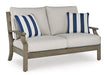 Signature Design Brown/Beige Loveseat w/Cushion