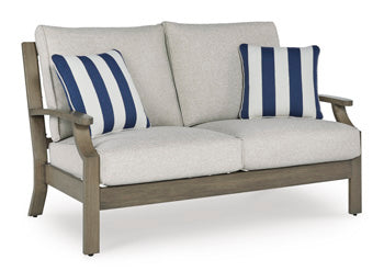 Signature Design Brown/Beige Loveseat w/Cushion