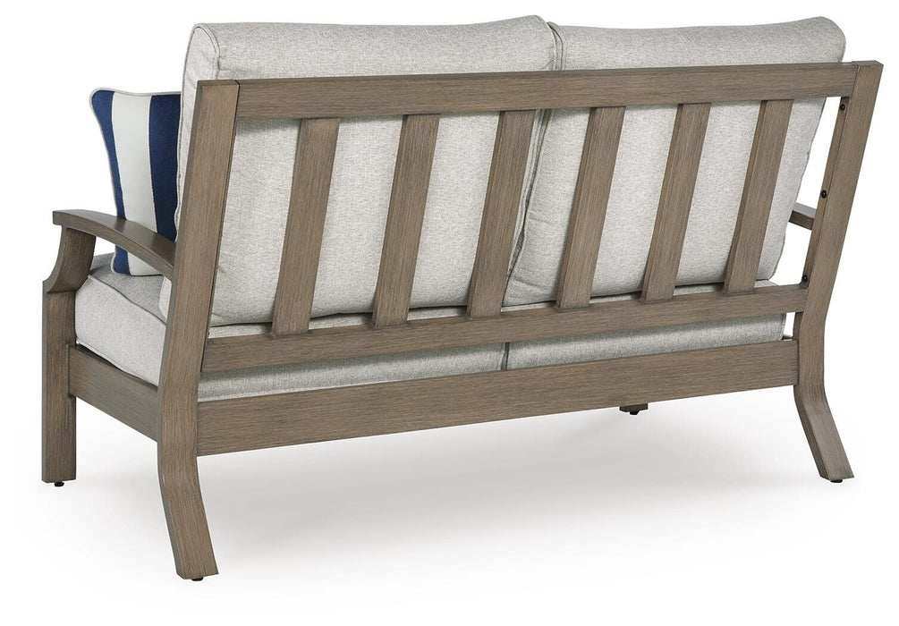 Signature Design Brown/Beige Loveseat w/Cushion