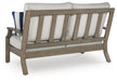 Signature Design Brown/Beige Loveseat w/Cushion