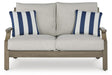 Signature Design Brown/Beige Loveseat w/Cushion