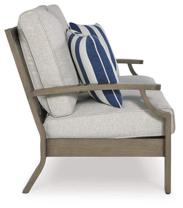Signature Design Brown/Beige Loveseat w/Cushion