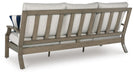 Signature Design Brown/Beige Sofa with Cushion