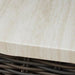 Signature Design Beige/Dark Brown Rectangular Cocktail Table