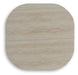 Signature Design Beige/Dark Brown Square End Table