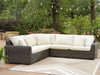 Signature Design Beige/Dark Brown 3-Piece Outdoor Sectional