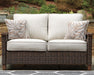 Signature Design Medium Brown Loveseat w/Cushion