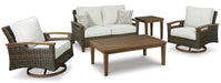 Signature Design Medium Brown Loveseat w/Cushion