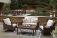 Signature Design Medium Brown Loveseat w/Cushion