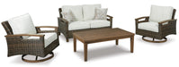 Signature Design Medium Brown Loveseat w/Cushion