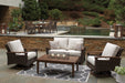 Signature Design Medium Brown Loveseat w/Cushion