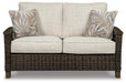 Signature Design Medium Brown Loveseat w/Cushion