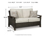 Signature Design Medium Brown Loveseat w/Cushion