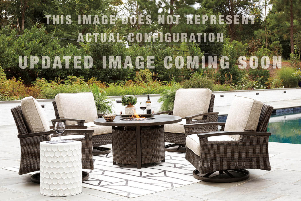Signature Design Medium Brown Loveseat w/Cushion