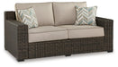 Signature Design Brown Loveseat w/Cushion