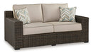 Signature Design Brown Loveseat w/Cushion