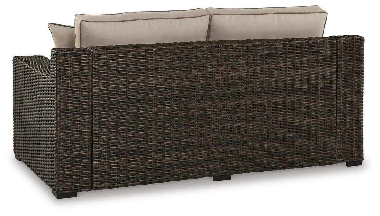 Signature Design Brown Loveseat w/Cushion