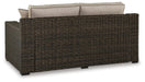 Signature Design Brown Loveseat w/Cushion