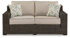 Signature Design Brown Loveseat w/Cushion