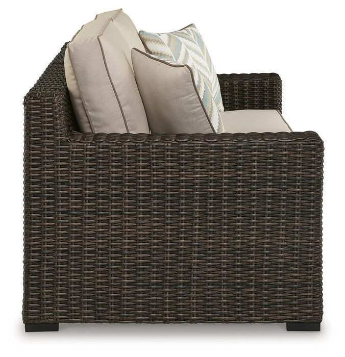 Signature Design Brown Loveseat w/Cushion