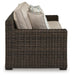 Signature Design Brown Sofa with Cushion