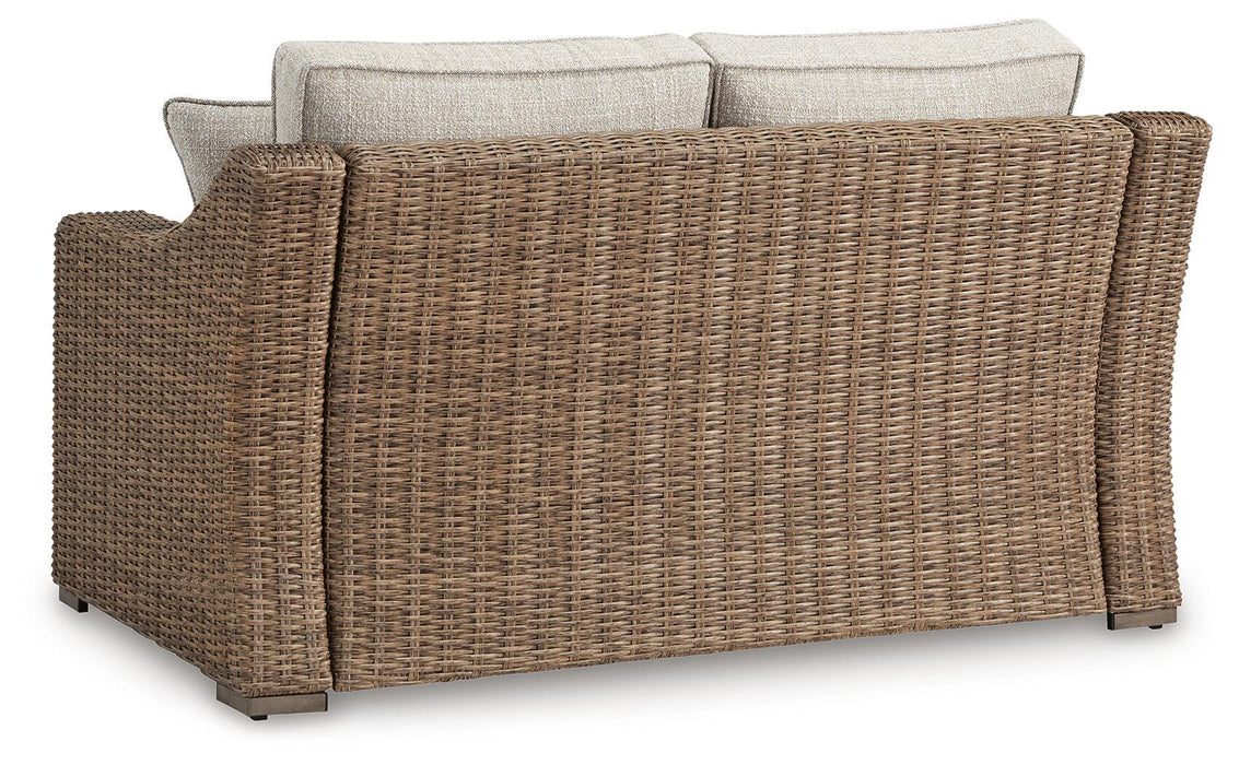 Signature Design Beige Loveseat w/Cushion
