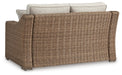 Signature Design Beige Loveseat w/Cushion