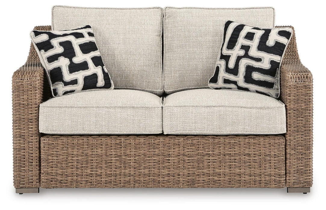 Signature Design Beige Loveseat w/Cushion