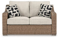 Signature Design Beige Loveseat w/Cushion