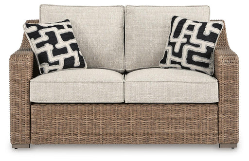 Signature Design Beige Loveseat w/Cushion