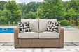 Signature Design Beige Loveseat w/Cushion