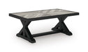 Signature Design Black/Light Gray Rectangular Cocktail Table