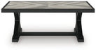 Signature Design Black/Light Gray Rectangular Cocktail Table