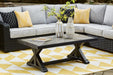 Signature Design Black/Light Gray Rectangular Cocktail Table
