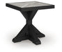 Signature Design Black/Light Gray Square End Table