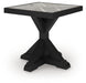 Signature Design Black/Light Gray Square End Table