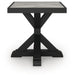 Signature Design Black/Light Gray Square End Table