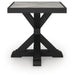 Signature Design Black/Light Gray Square End Table