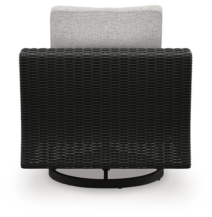 Signature Design Black/Light Gray Swivel Lounge Chair (1/CN)