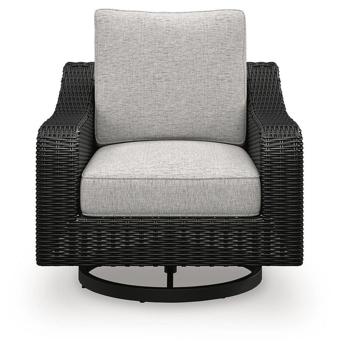 Signature Design Black/Light Gray Swivel Lounge Chair (1/CN)