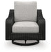 Signature Design Black/Light Gray Swivel Lounge Chair (1/CN)