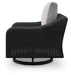 Signature Design Black/Light Gray Swivel Lounge Chair (1/CN)